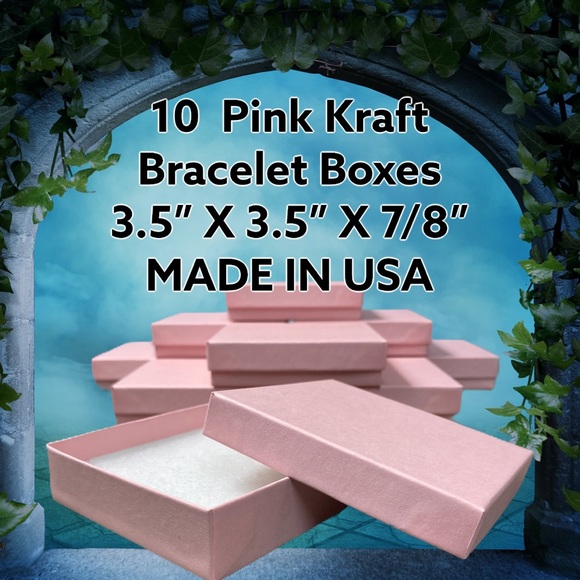 10 Pink Bracelet Boxes CLEARANCE - Picture 3 of 6